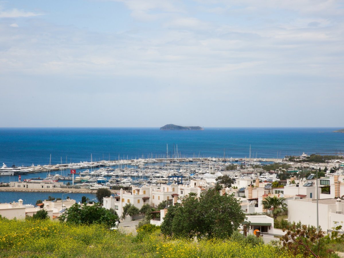 Bodrum Turgutreis Özel Yüzme Havuzlu ve Deniz Manzaralı 8 Yatak Odalı Tatil Villası