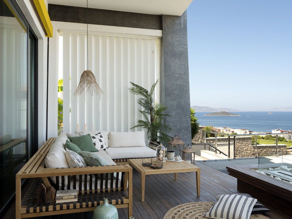 Bodrum Turgutreis Özel Yüzme Havuzlu ve Deniz Manzaralı 8 Yatak Odalı Tatil Villası