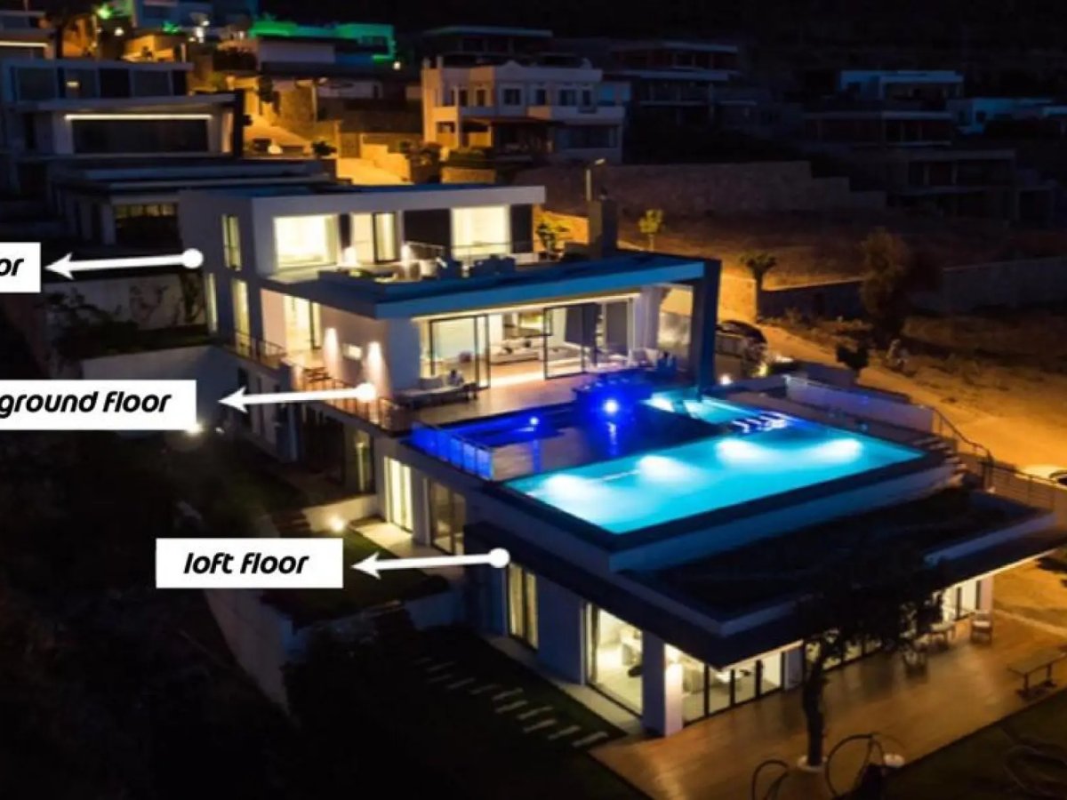 Bodrum Turgutreis 6 Odalı Deniz Manzaralı Villa Ege