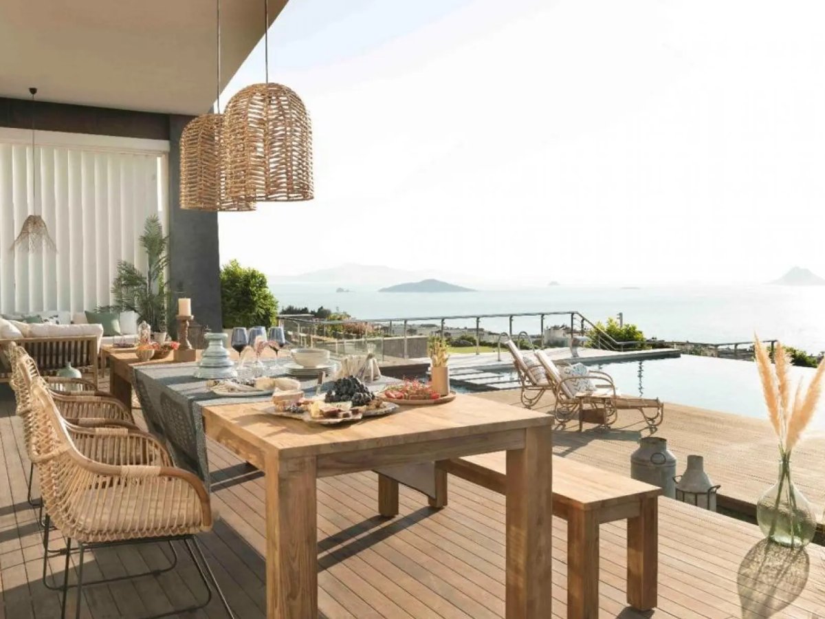 Bodrum Turgutreis 6 Odalı Deniz Manzaralı Villa Ege