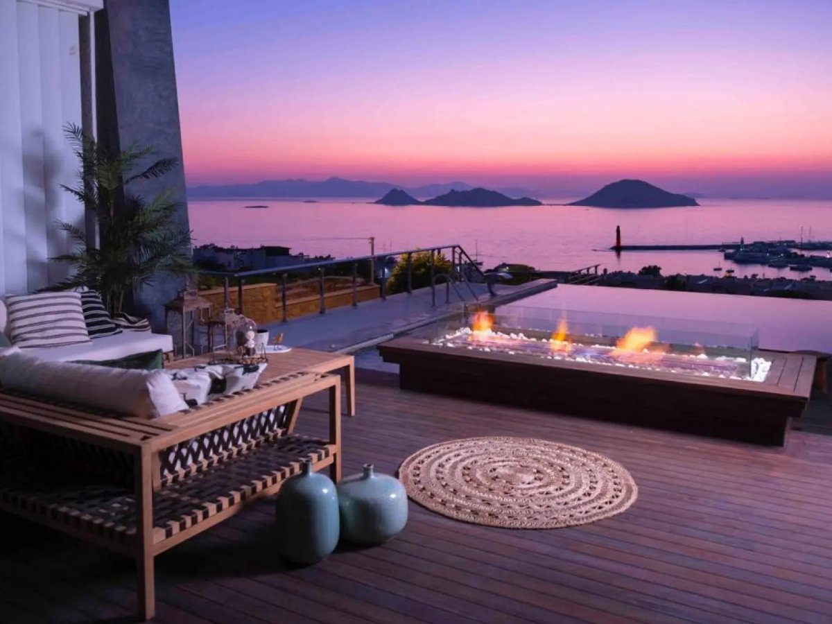 Bodrum Turgutreis 6 Odalı Deniz Manzaralı Villa Ege