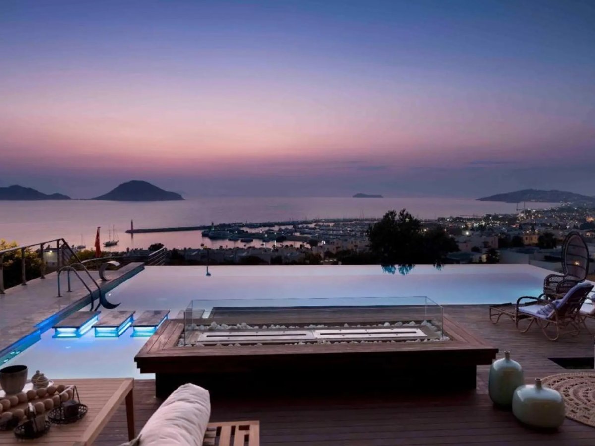 Bodrum Turgutreis 6 Odalı Deniz Manzaralı Villa Ege