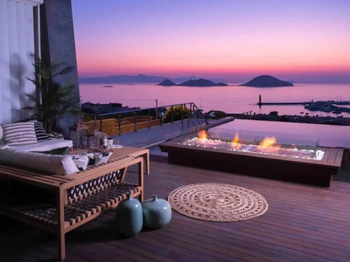 Bodrum Turgutreis 6 Odalı Deniz Manzaralı Villa Ege