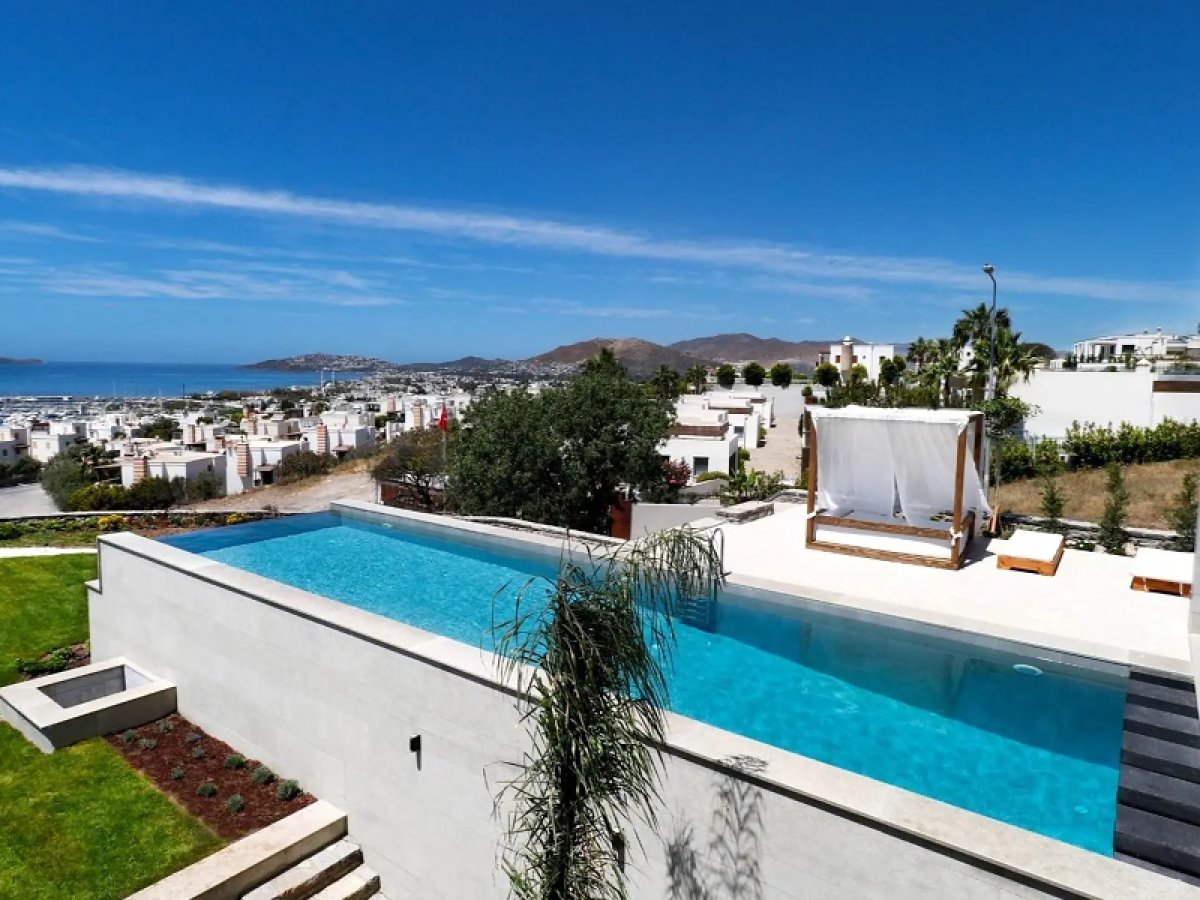 Bodrum Turgutreis 6 Odalı Deniz Manzaralı Villa Vista