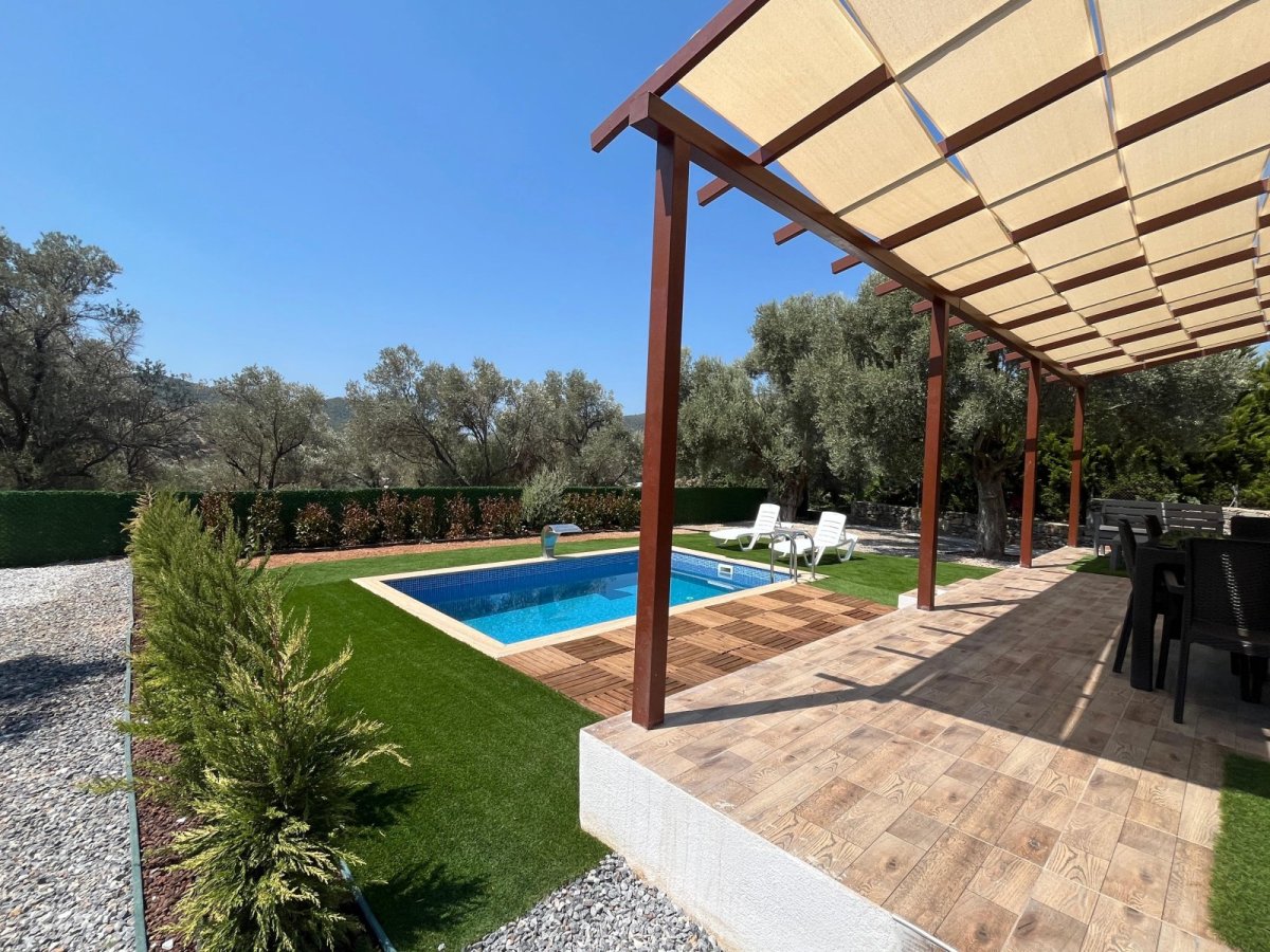 Bodrum Çiftlik'te 3 yatak odalı Özel havuzlu Villa Olive