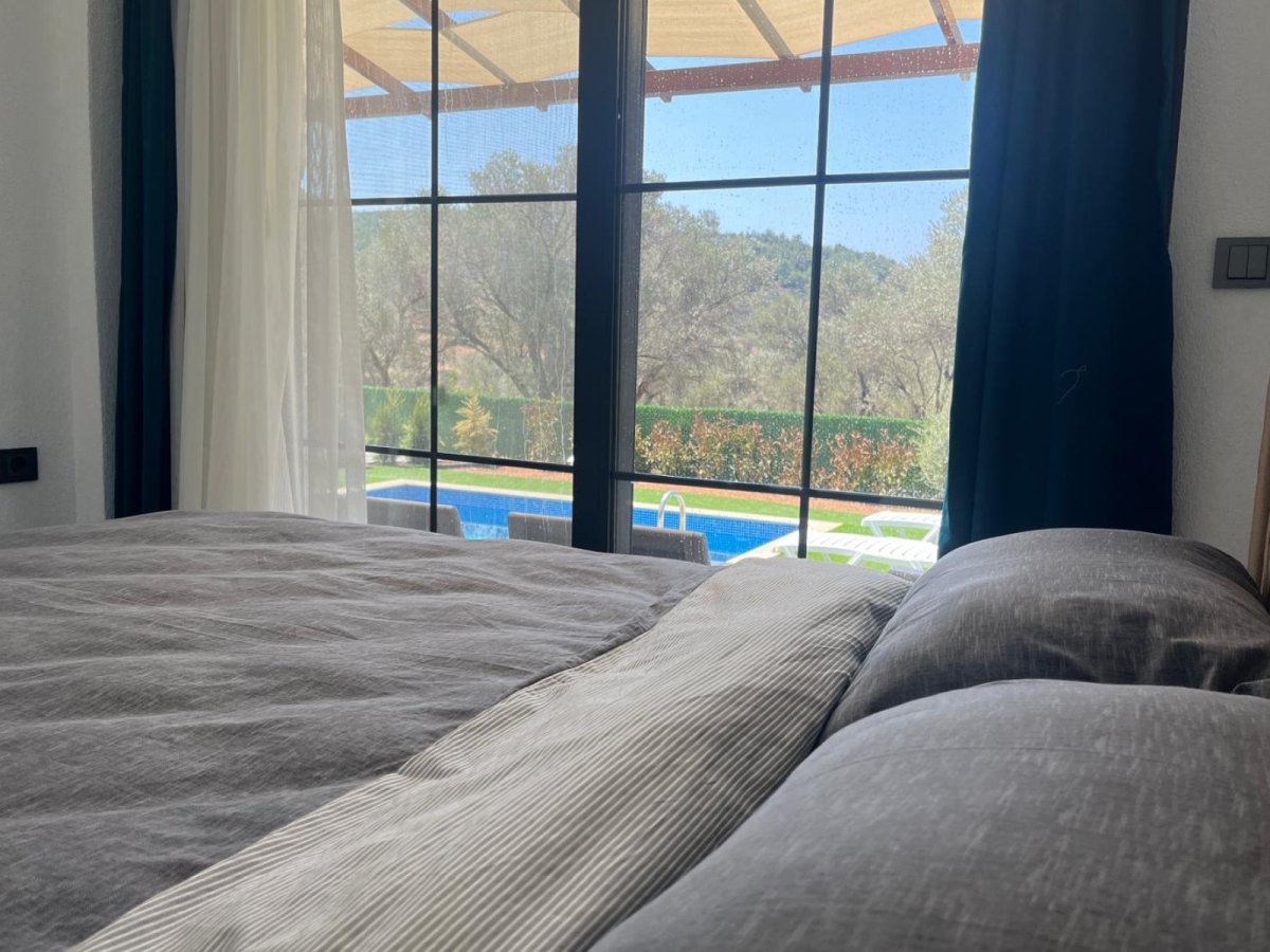 Bodrum Çiftlik'te 3 yatak odalı Özel havuzlu Villa Olive