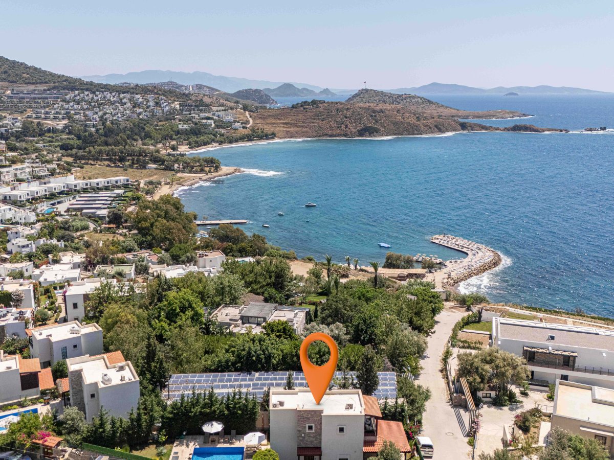 Bodrum Gümüşlükte 3 yatak odalı özel havuzlu Villa Silver