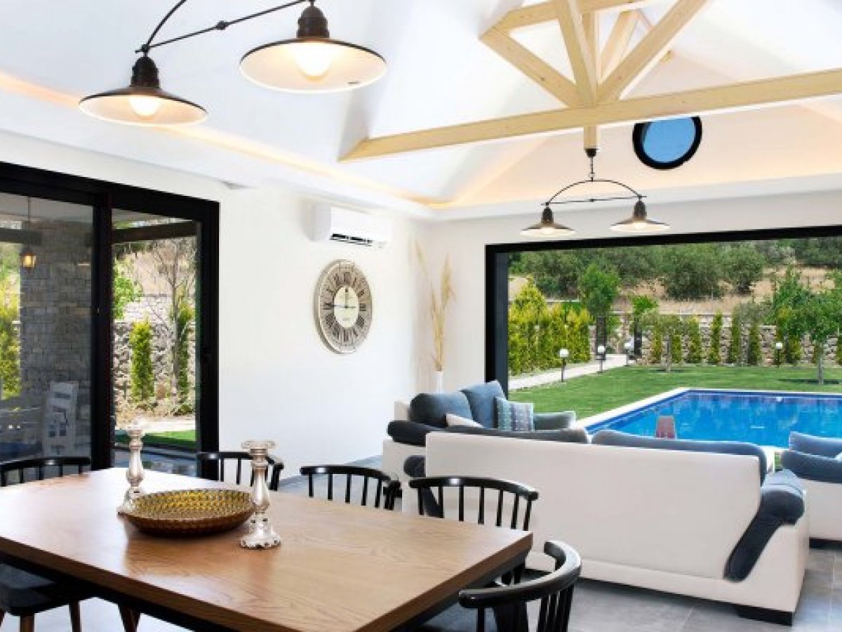 Stone Villa with Private Pool for Rent in Bodrum Ortakent