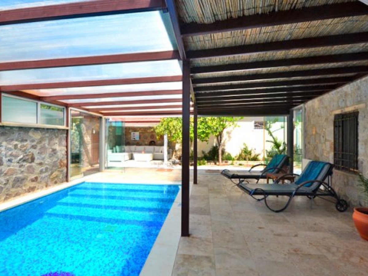 Bodrum Honeymoon Villa Holiday Rental with Heated Conservative Private Swimming Pool