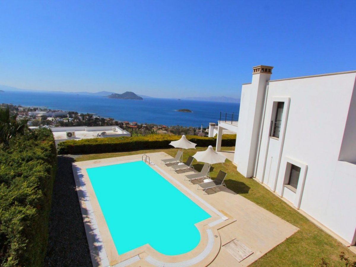 Bodrum Kadıkalesi Full Sea View Villa With Pool For Rent