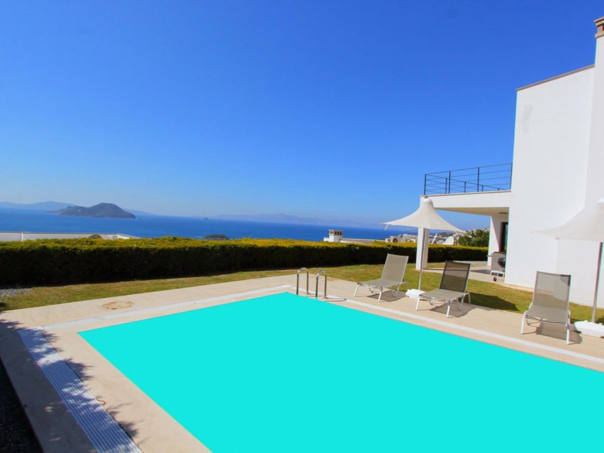 Bodrum Kadıkalesi Full Sea View Villa With Pool For Rent