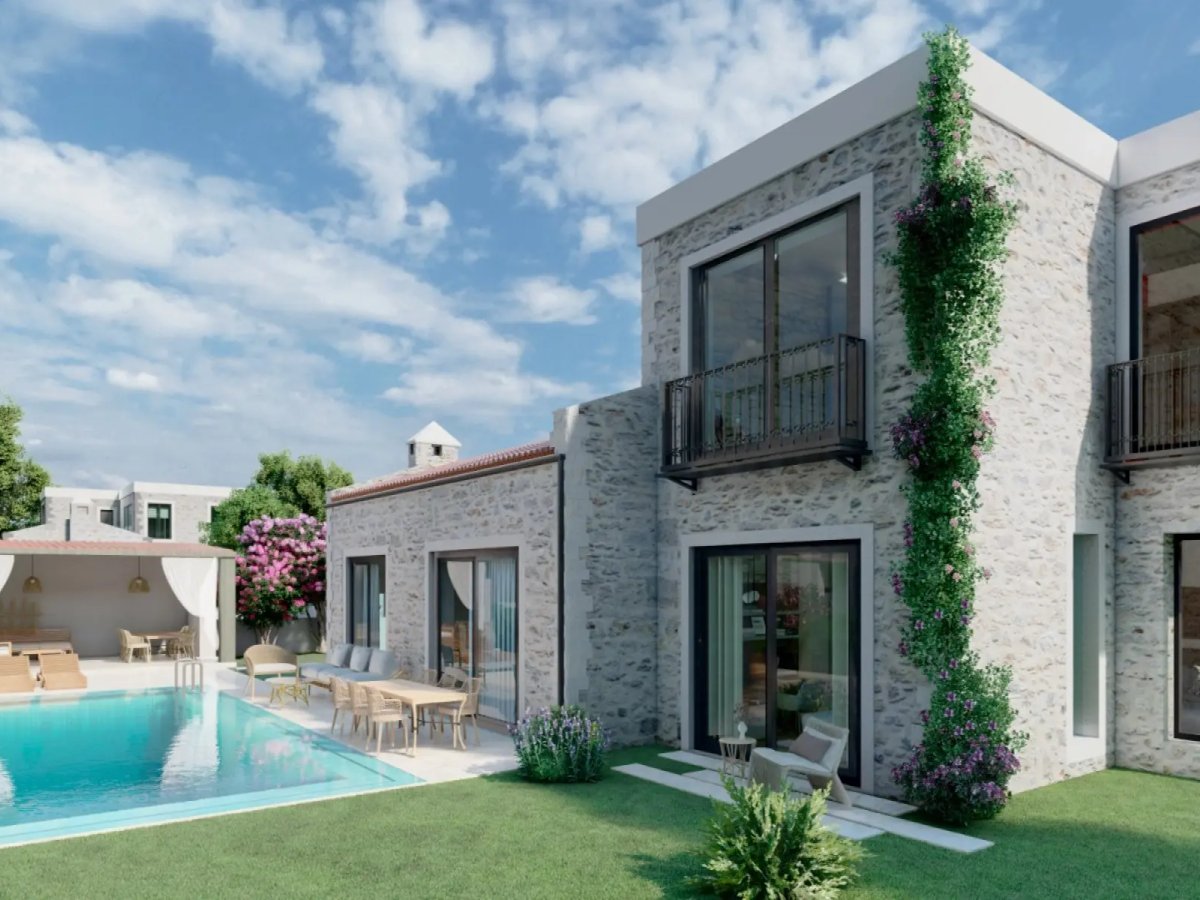 Bodrum Ortakent Yahşide 4 Odalı Özel Havuzlu Yazlık Villa