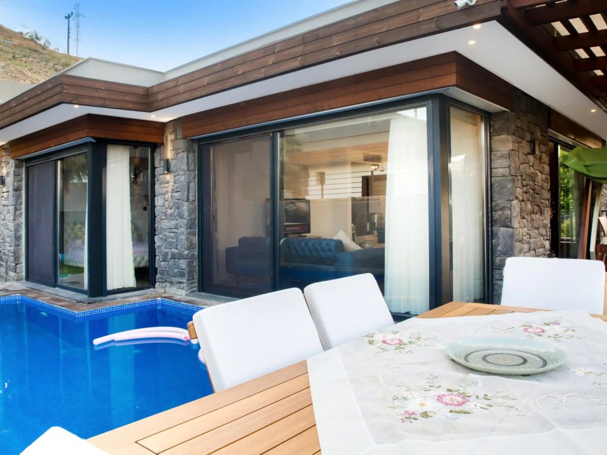 Bodrum Bağlada 3 Odalı Özel Havuzlu Villa