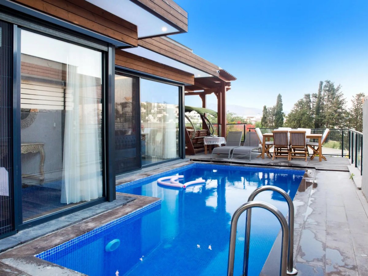 Bodrum Bağlada 3 Odalı Özel Havuzlu Villa