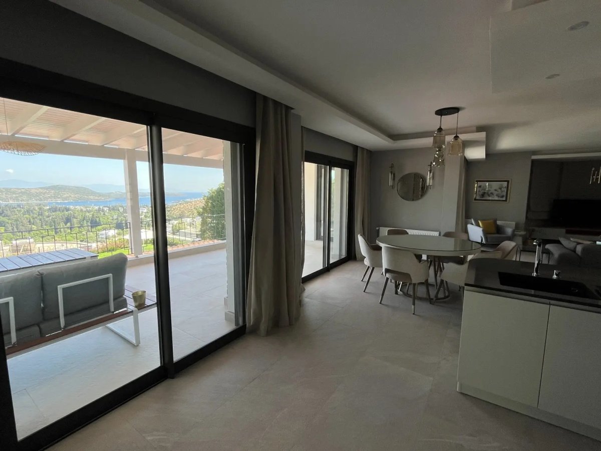Bodrum Turgutreiste 5 Odalı Özel Havuzlu Deniz Manzaralı Villa Su