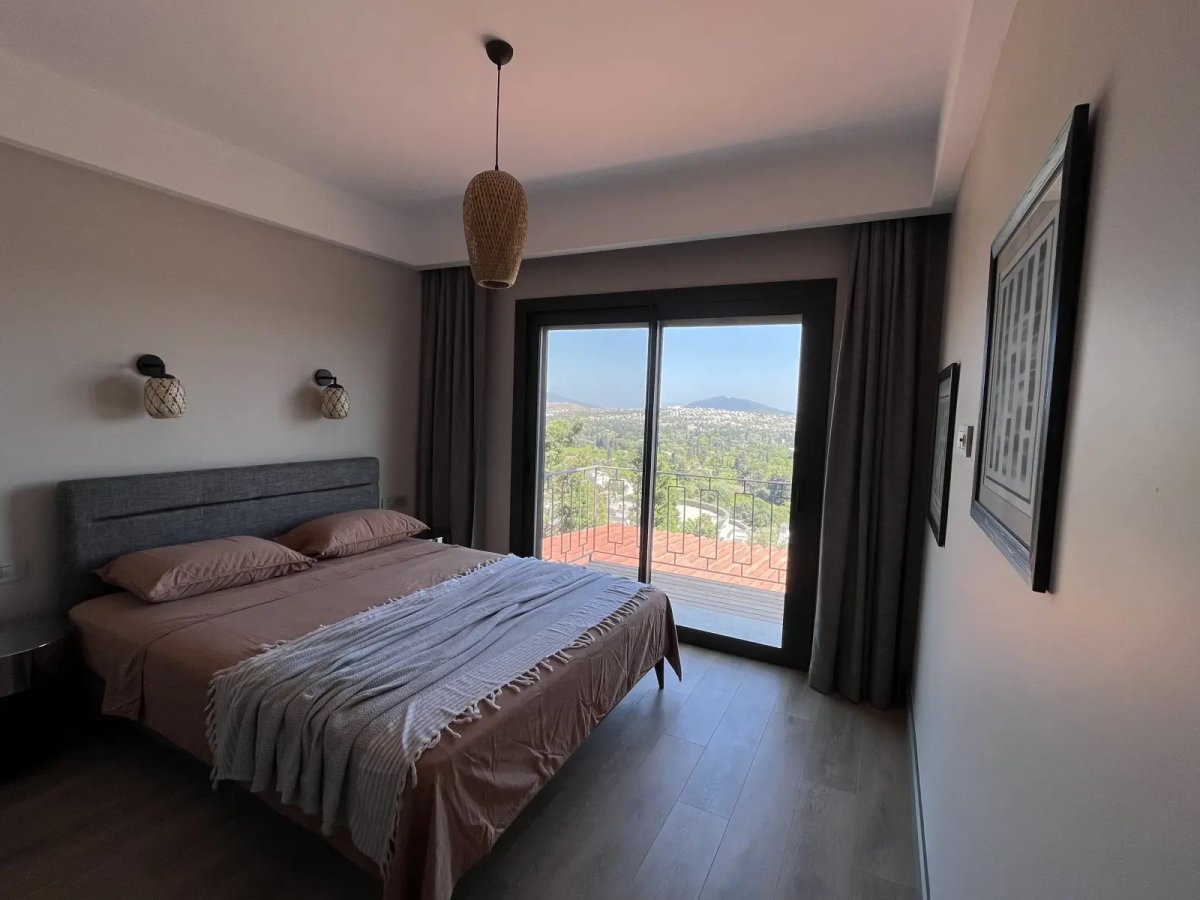Bodrum Turgutreiste 5 Odalı Özel Havuzlu Deniz Manzaralı Villa Su